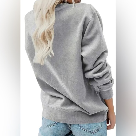 🤍Halloween Screen Print “I’ll be there for you” Crewneck Sweatshirt - Picture 2 of 4